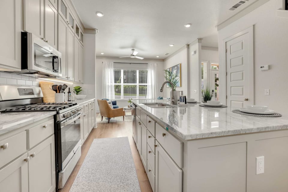 Fully stocked kitchen