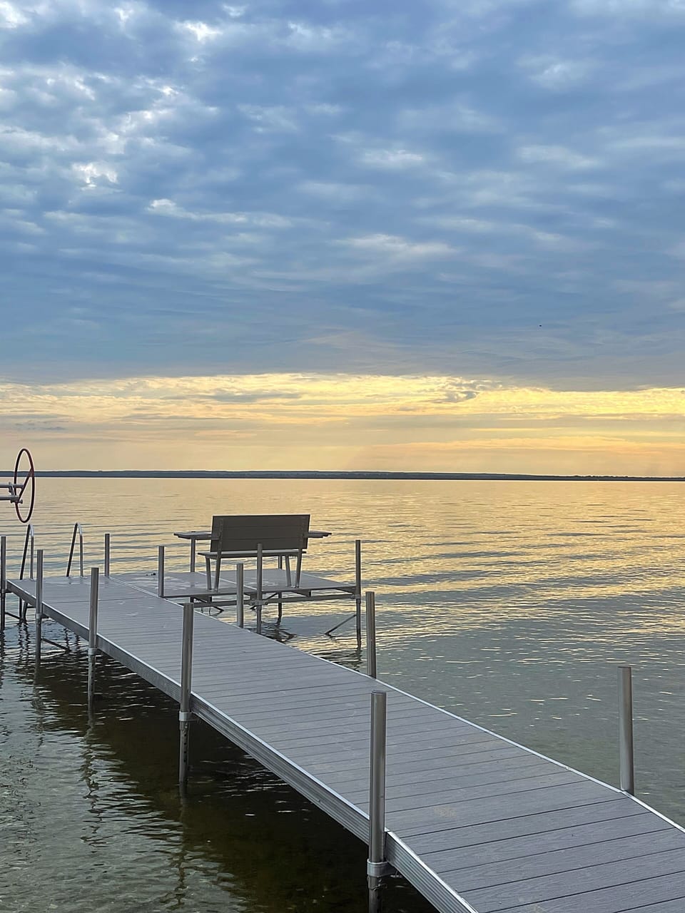 Private Dock and pontoon lift included