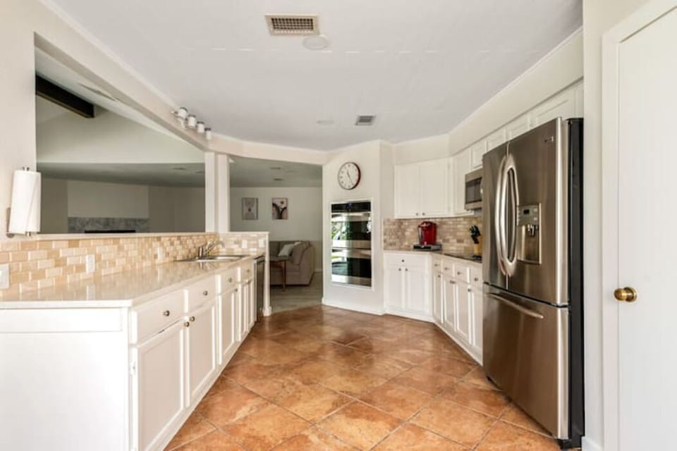 Use our large kitchen to prepare a delicious meal for your friends and family!