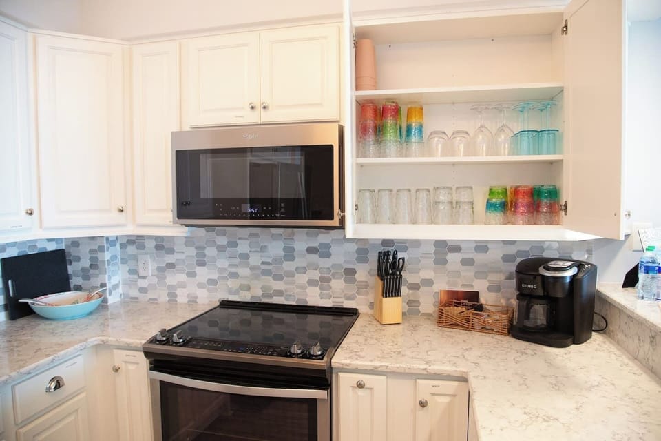 Fully stocked kitchen