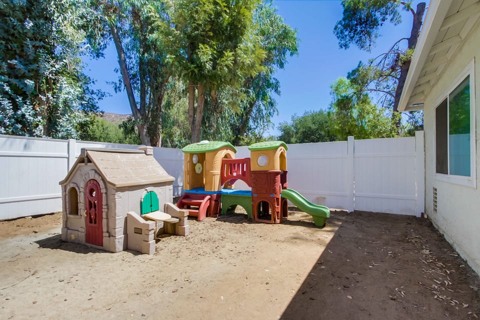 Fenced playset