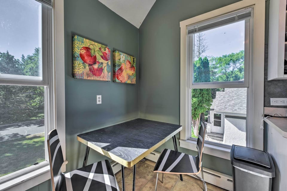 Dining Area | Dishware/Flatware Provided | Central Heating | Windowed A/C Units