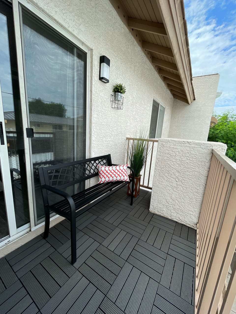 Balcony with mountain view