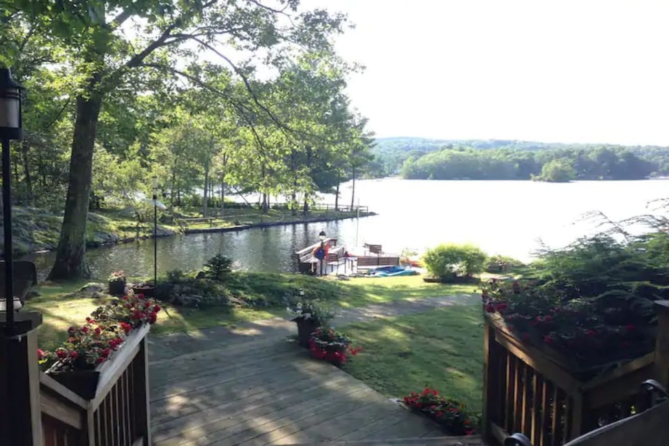 close to the water