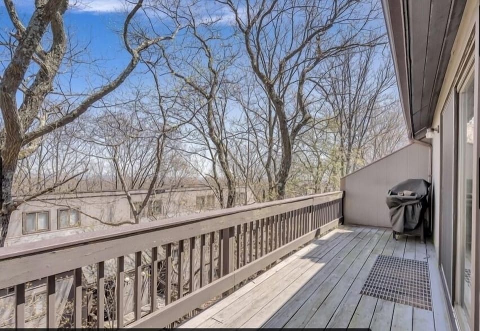 Rear Deck with Propane grill for your use. 