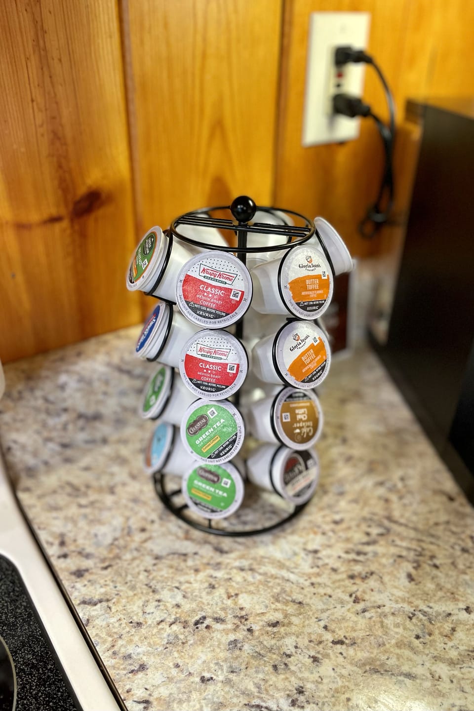 Kuerig with assorted coffees 
