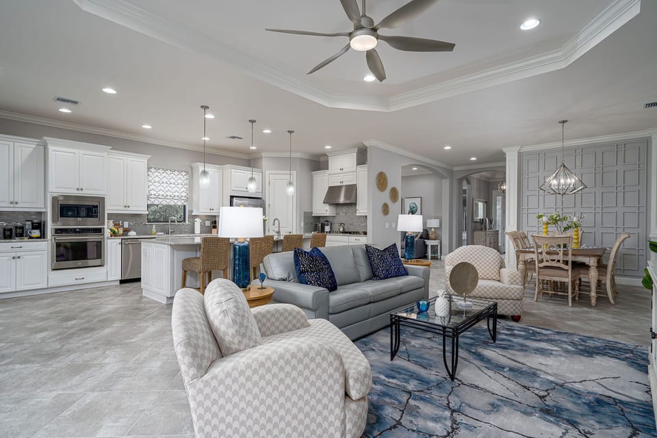 Beautifully decorated for comfortable living and entertaining.
