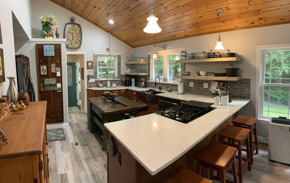 Lots of counter space and bar seating