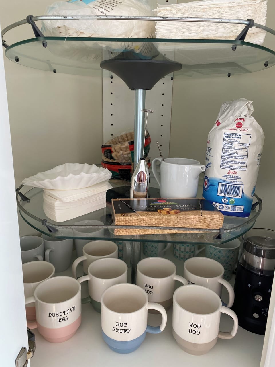 Coffee/Tea cups , Coffee grinder.