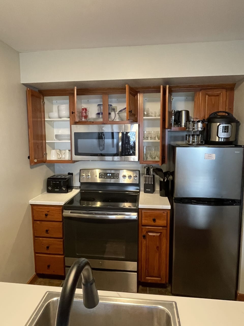 Fully stocked kitchen