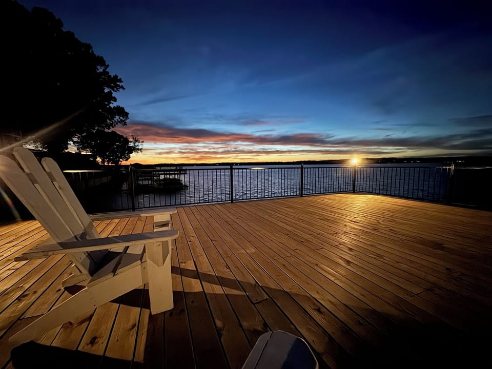 Sunset on the upper dock