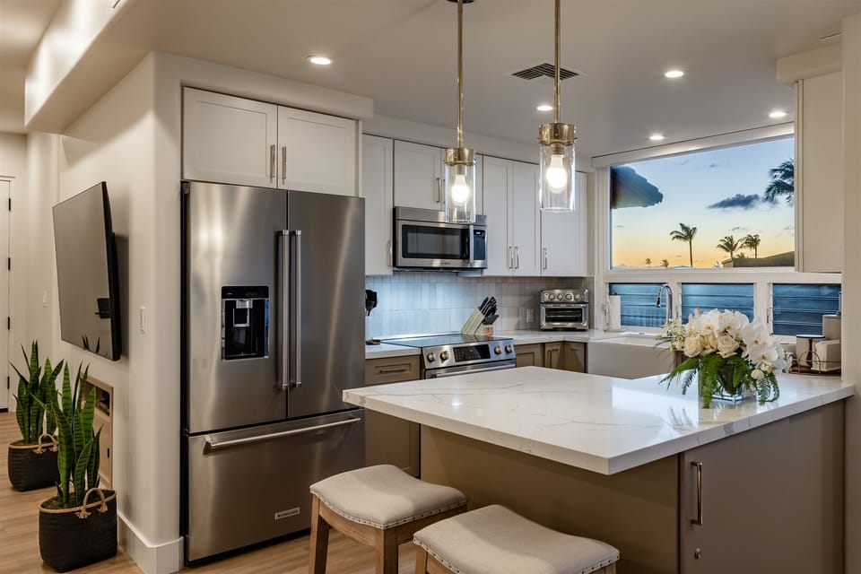 Kitchen features all you need to make this villa your home away from home