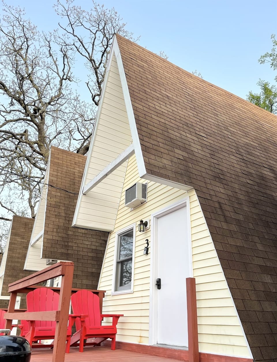 Cabin 3 is a private A-frame