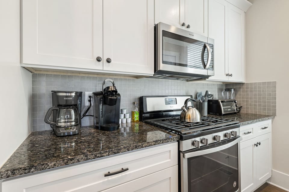 Enjoy this beautifully remodeled kitchen with stainless steel appliances.