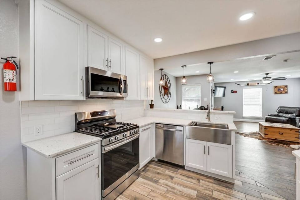 Full Kitchen with everything needed to prepare meals