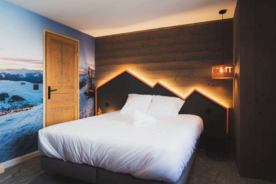 Get a peaceful night sleep in our cozy bedroom.