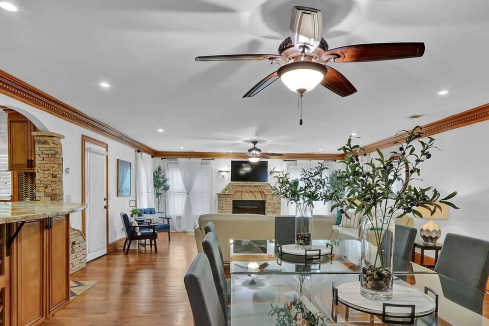 Dining and living room area