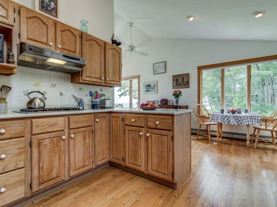 The open design kitchen