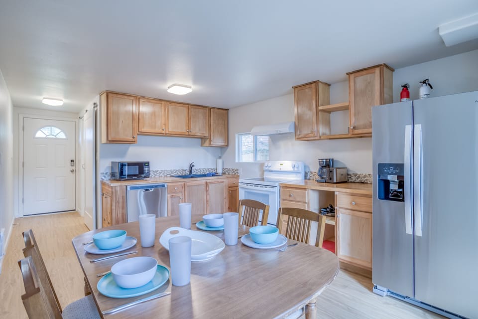 Kitchen with storage