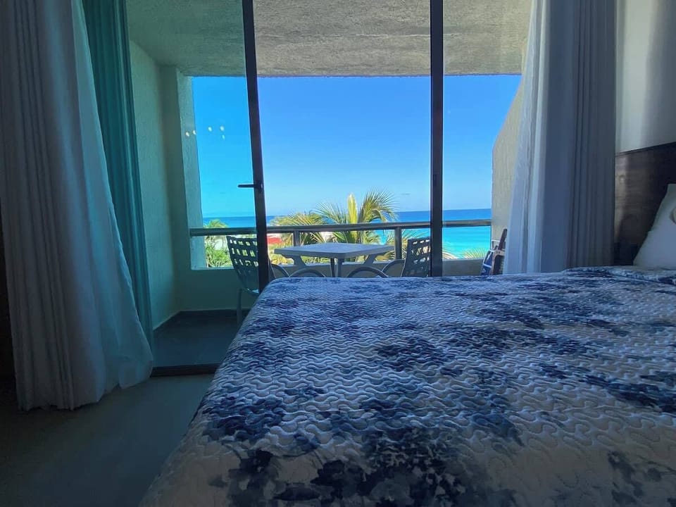 The view is amazing even from the bed!