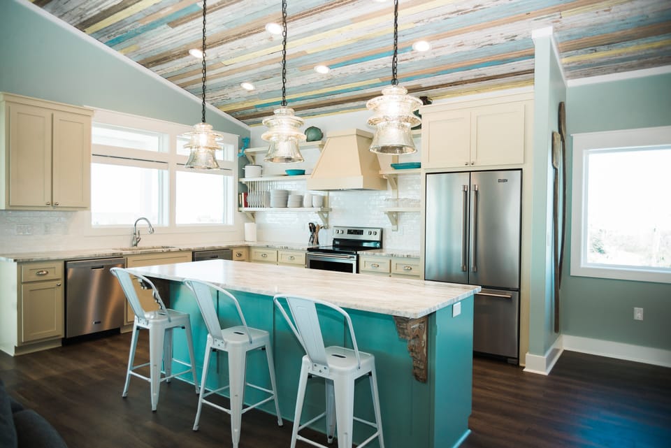 Fully-stocked kitchen