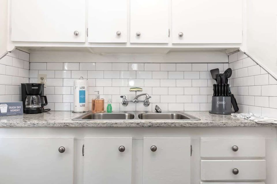 Modern kitchen sink and tools