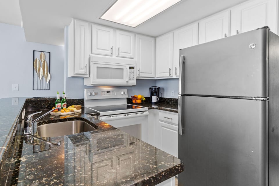 Create culinary delights in our stylish oceanfront kitchen!