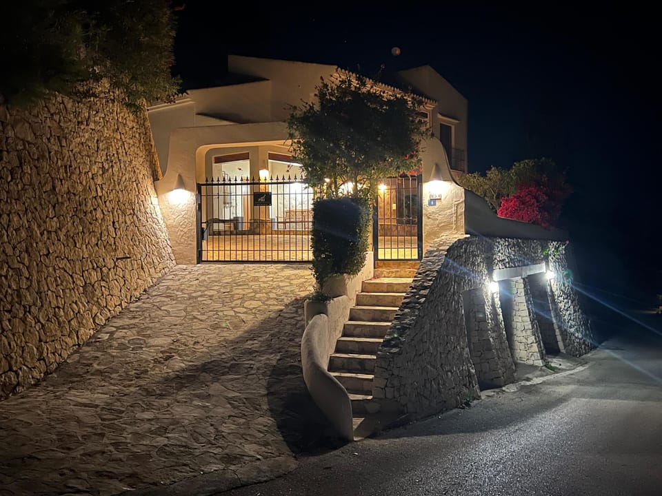 Villa at night