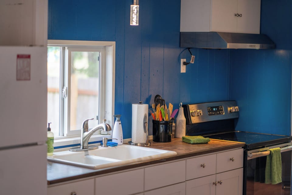 Fully stocked kitchen