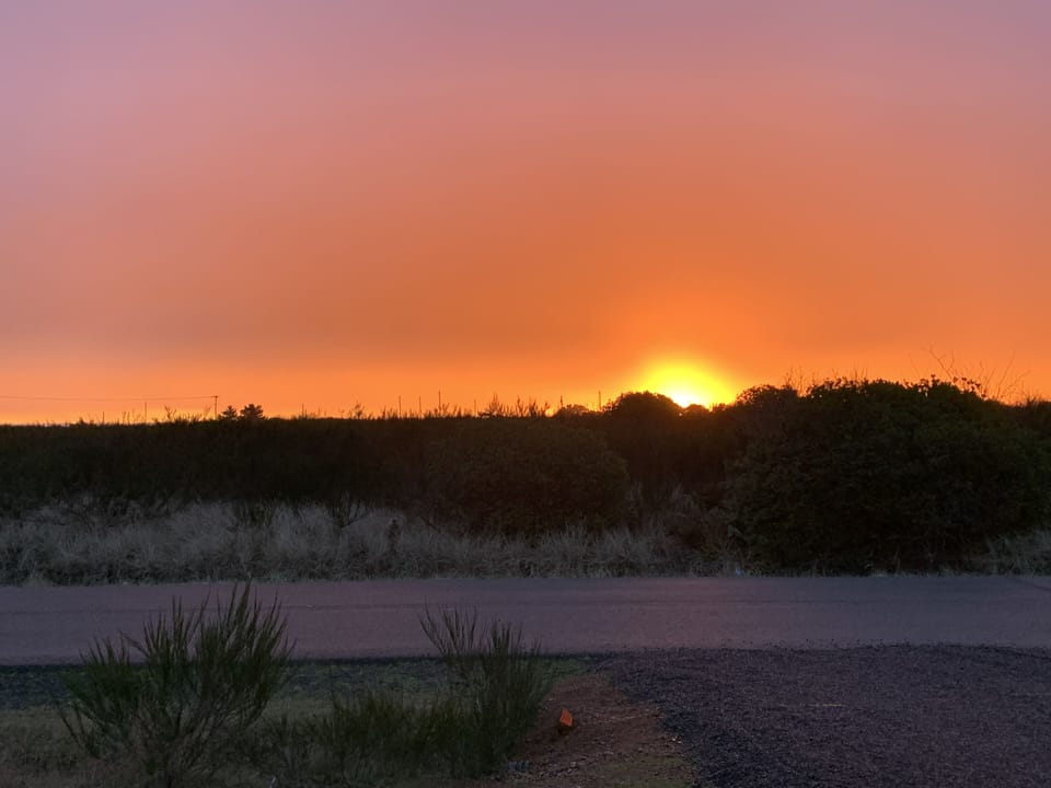 Sunrise from front porch