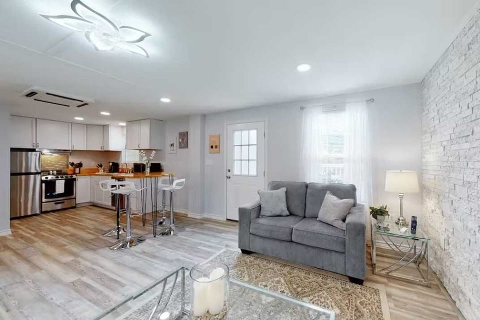 Natural light finds every corner of the Oasis, warmly lighting and welcoming all who relax here.