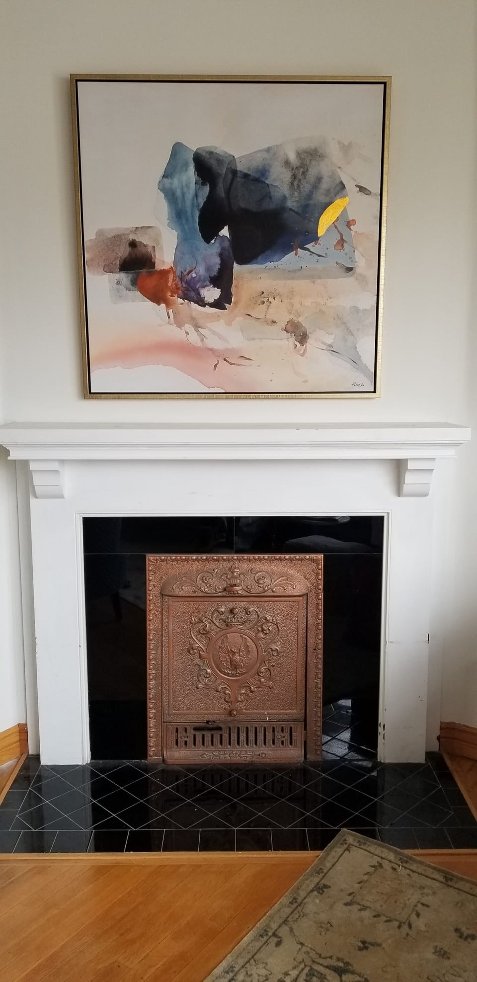 Victorian fireplace (non-functioning)