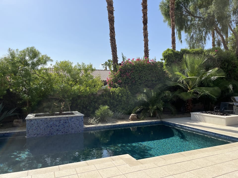 Heated saltwater pool