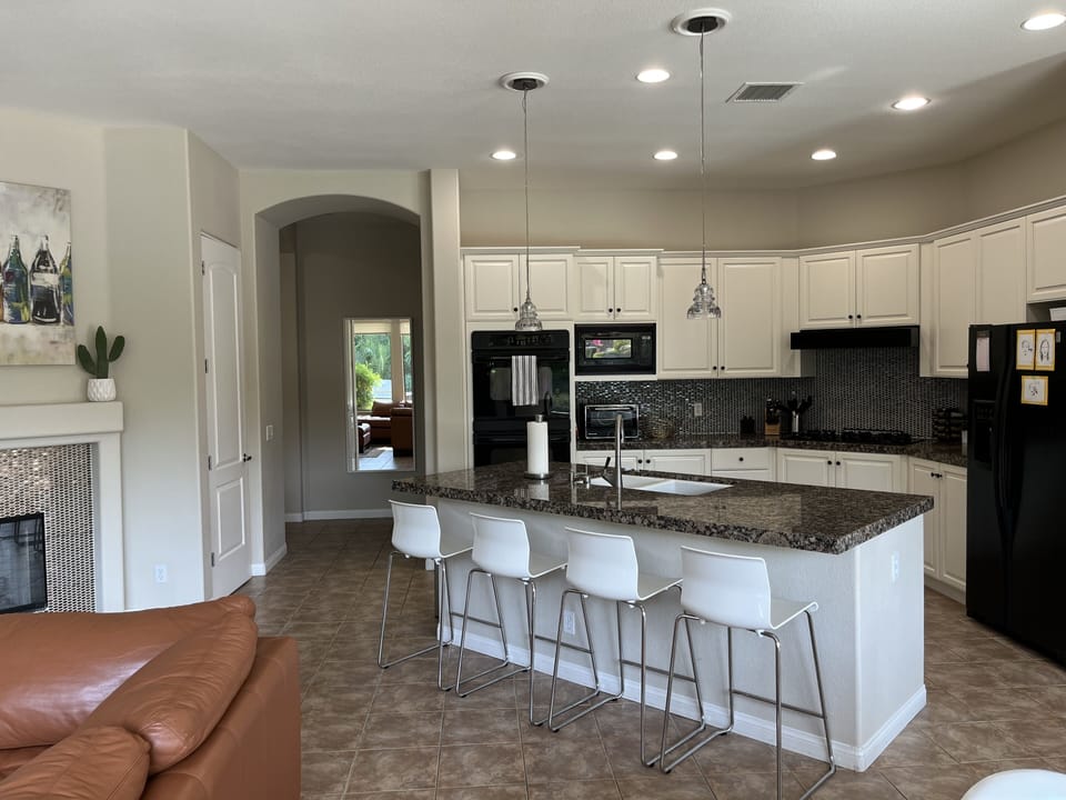 Large kitchen with island