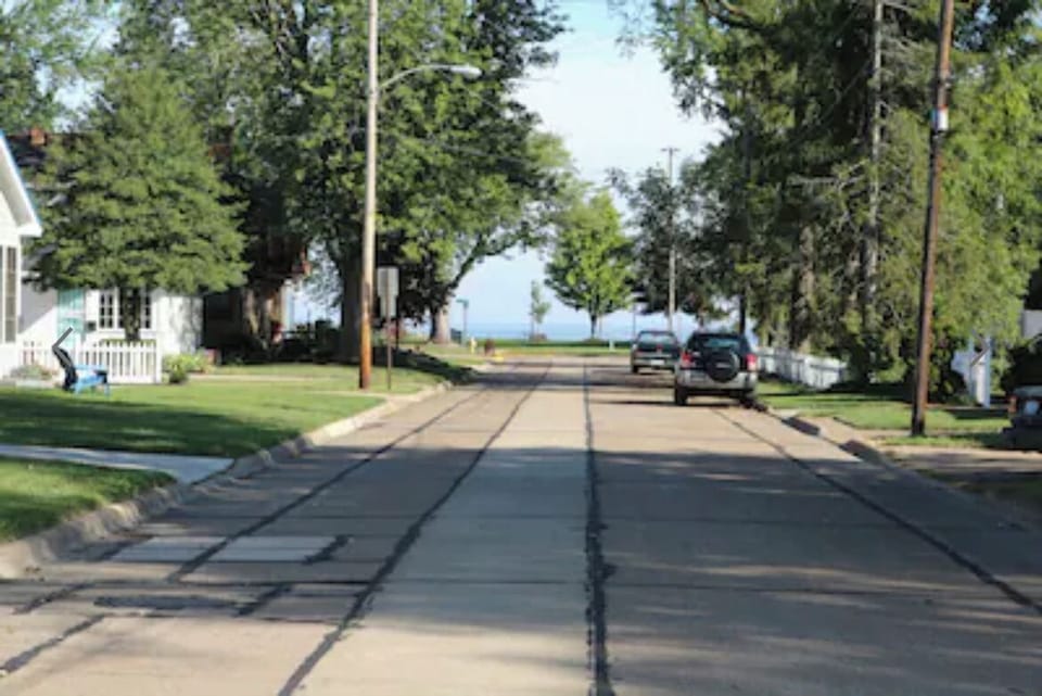 View from house…easy short walk to beach