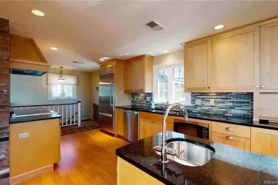 Another view of the huge gourmet kitchen.