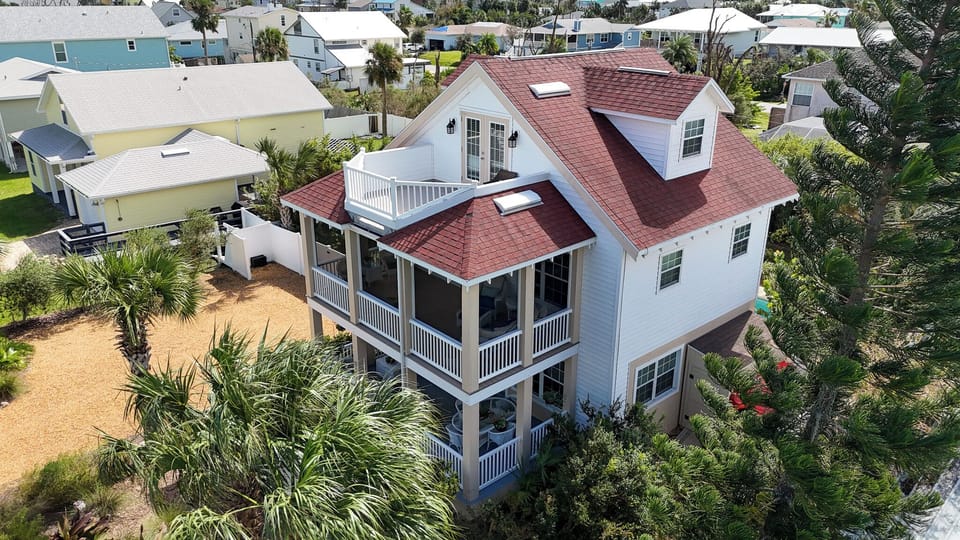 Luxury "Key West Style" Beach House is only 700 steps from the private beach.