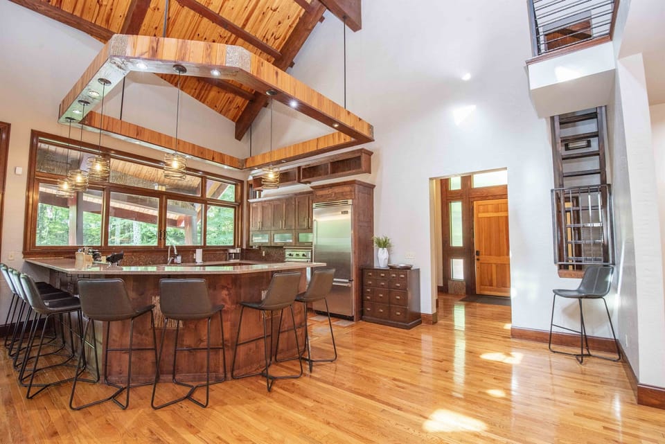 Make yourself at home in the modern, fully stocked kitchen.