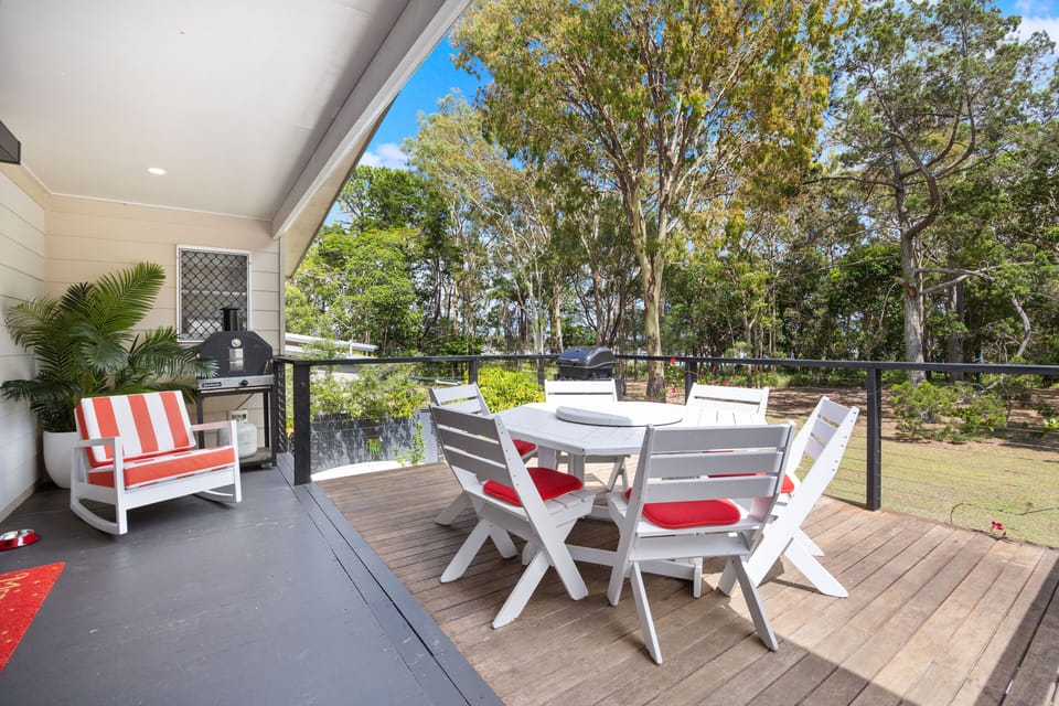 Pizza anyone? Afternoon drinks on the deck are the best