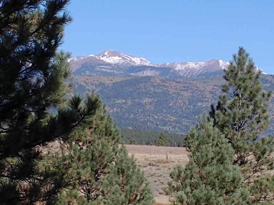 Views of Wheeler Peak, New Mexico's highest mountain, from house and backyard