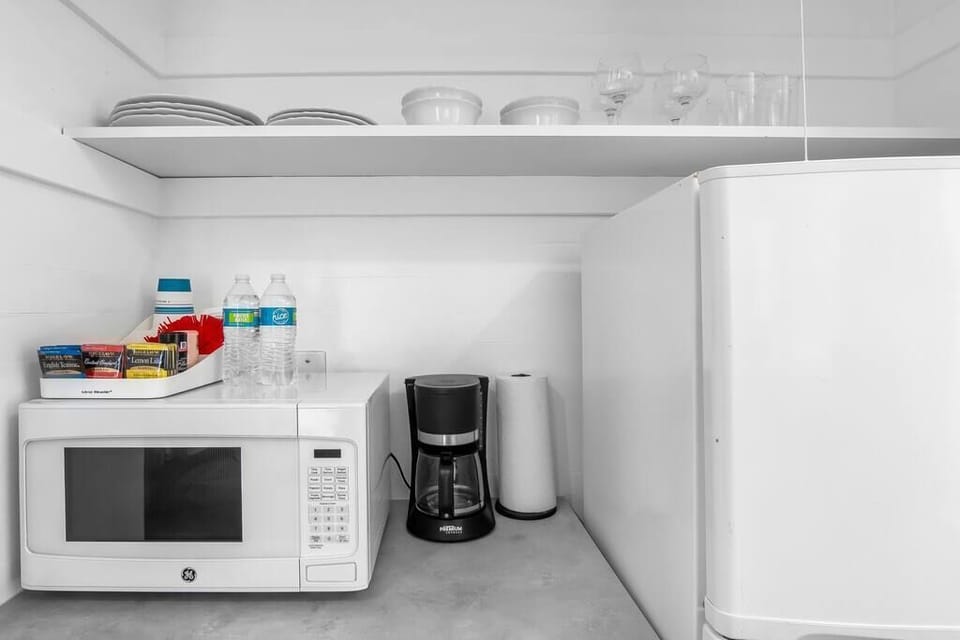Studio Essentials - Coffee Maker, Microwave and Dishware
