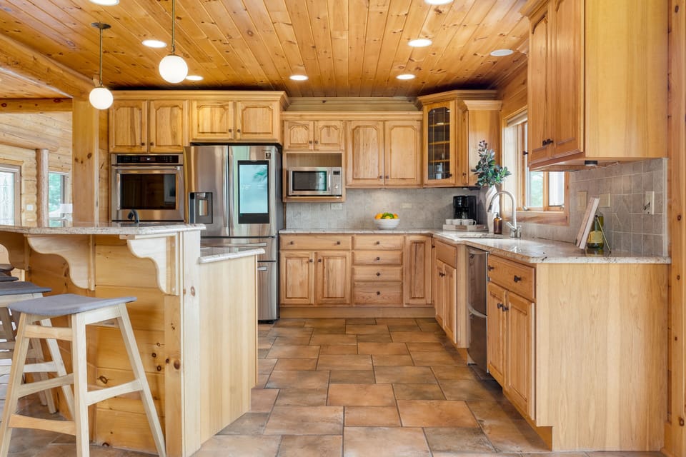 Large kitchen.