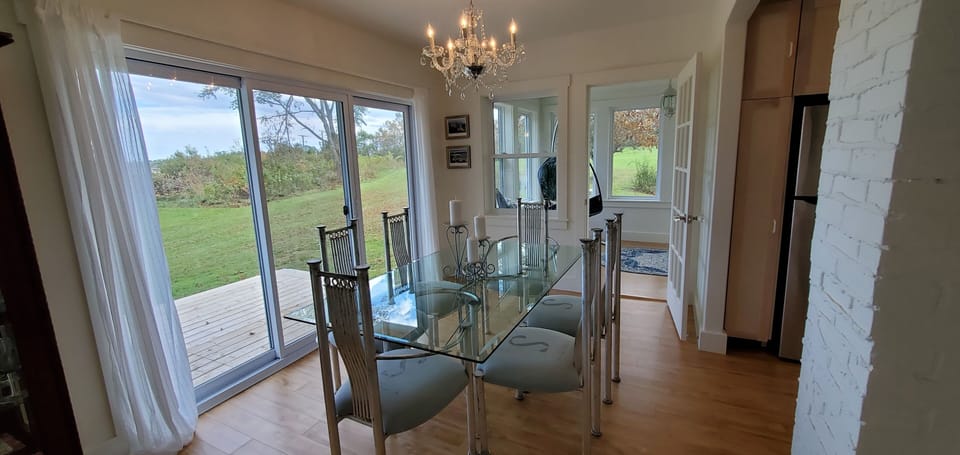 Dining room with a view.