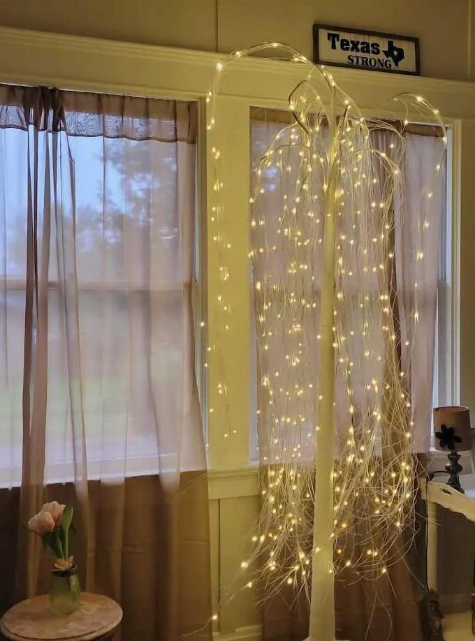 We like adding lights year round for ambiance 