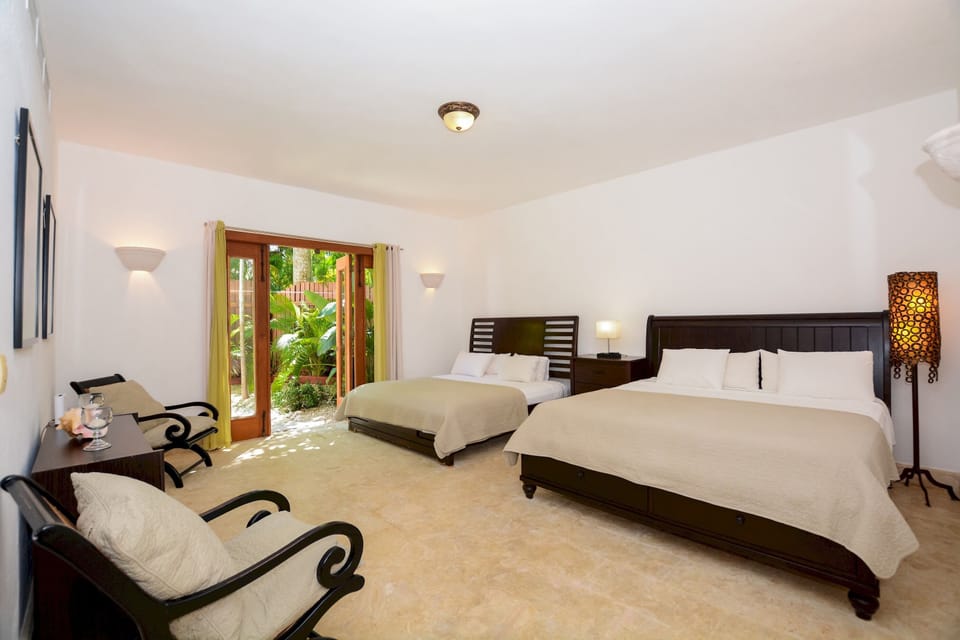 Wake up to the sound of birds chirping and the gentle rustle of palm trees.
