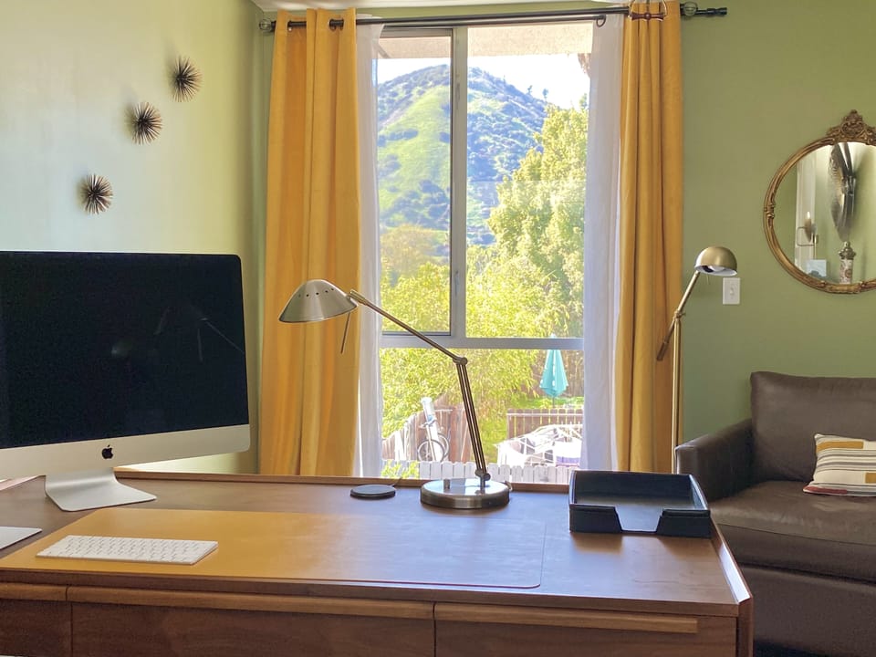 Upstairs Den/Office. Griffith Park view.
