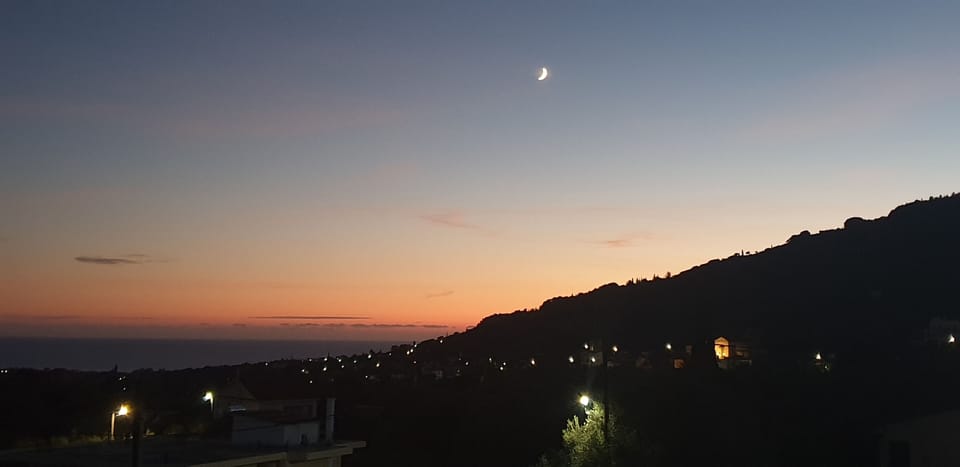 Evening sunset from the 1st floor terrace