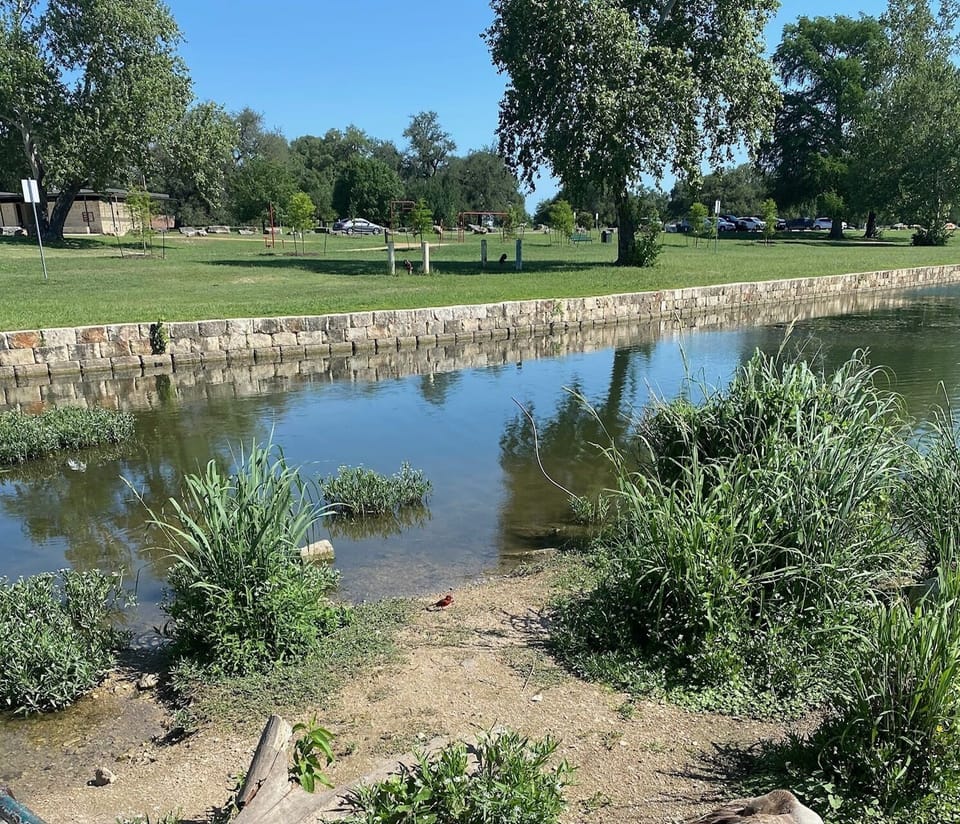 San Gabriel Park is a 15-20 minute walk from the house