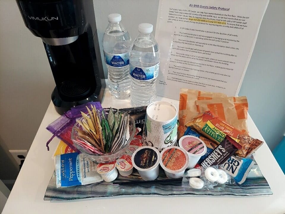 Coffee and goodies in your room!