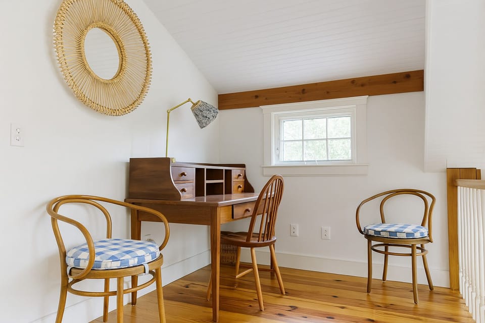 Upstairs workspace